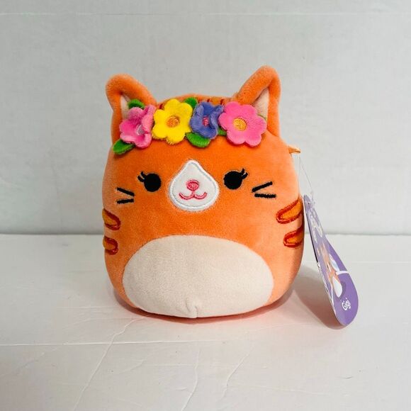 Squishmallows Gigi The Orange Tabby Cat With Crown   5”   NWT - Picture 1 of 5